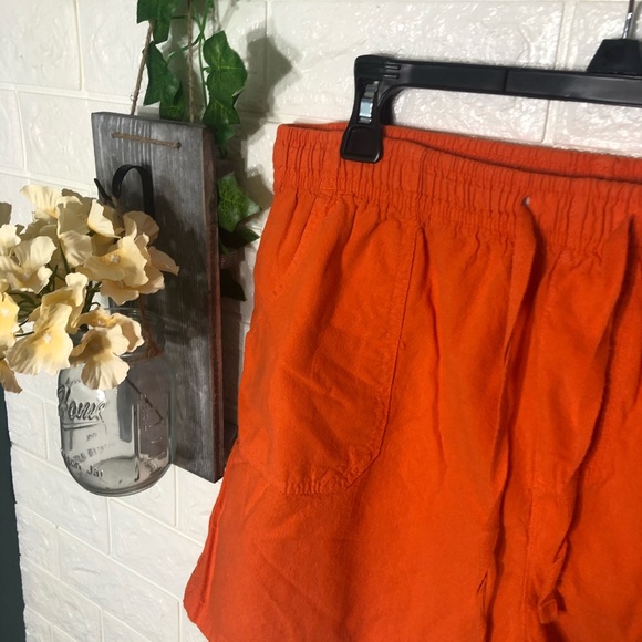 _🌸5/$25🌸Basics Edition Vibrant Orange Athletic Shorts Size Large - Picture 5 of 12